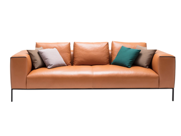 RAGLAN HOME SF2211 - 3 seater leather sofa by Andreu World - view 2